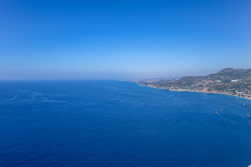 Fototapeta na wymiar View of the Mediterranean Sea from Alanya Castle