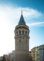 Fototapeta na wymiar Galata Tower in Istanbul , Turkey
