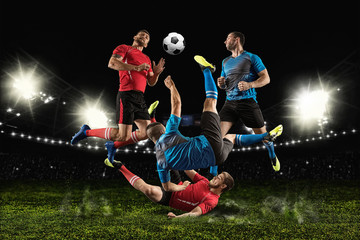 Football player in action