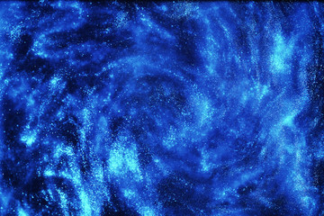 The universe in a distant galaxy with nebulae and stars