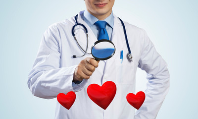 Doctor cares about heart health