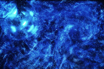 The universe in a distant galaxy with nebulae and stars