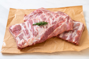 Fototapeta premium Fresh raw pork ribs