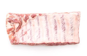 Fresh raw pork ribs