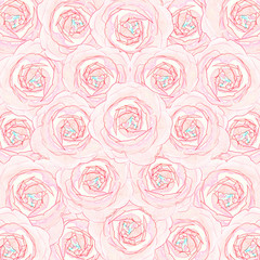 Elegant roses pattern background