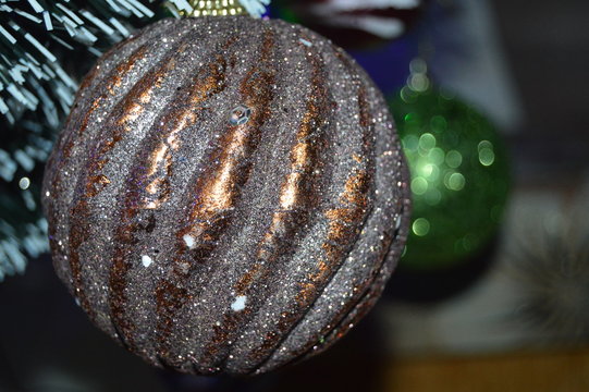christmas ball on the tree