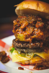 burger closeup