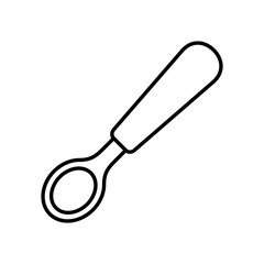 Spoon icon. isolated on white background