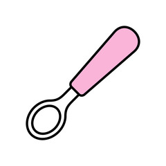 Spoon icon. isolated on white background