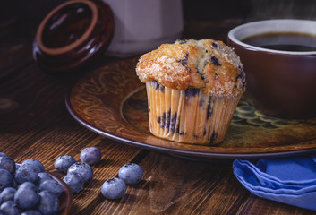 Blueberry Muffin With Blueberries