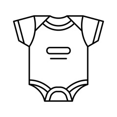 Baby bodysuit icon. Baby clothes. isolated on white background
