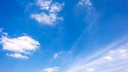 Clouds on a blue sky as background