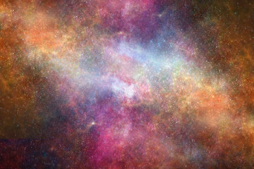 Obraz na płótnie Canvas ブラッドオレンジ銀河