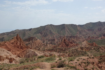 Canyon Fairy Tale, in Terskey Alatau. Kyrgyzstan