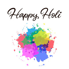 Fototapeta premium ettering illustration for Happy holi festival