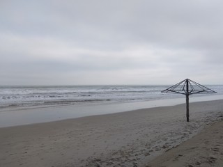 spiaggia in inverno