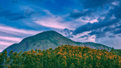 Montanha de Muniz Freire no entardecer 