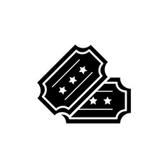 Ticket vector icon. 