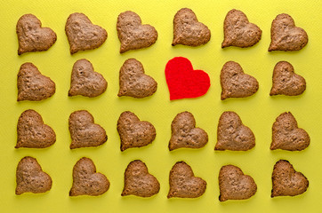 Beautiful pictures for Valentine's Day. Biscuit. Cooking.