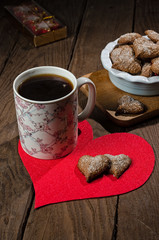 Beautiful pictures for Valentine's Day. Biscuit. Cooking.