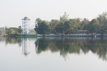 landscape of water body dam beautiful colourfull travel people