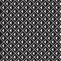 Fototapeta na wymiar Black and White triangles in rows rhombuses