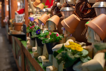 Flower pot men toys at market