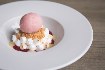 summer desert with ice cream