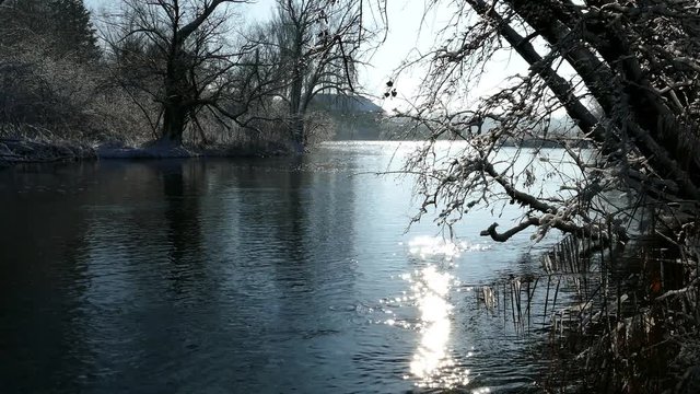 Winter am Ammersee, Schnee und K&auml;lte, Wasswer und Bewegung