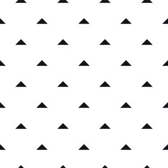 Abstract seamless pattern with black graphic triangles