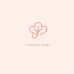 Abstract flower store logo icon vector design. Cosmetics, Spa, Beauty salon Decoration Boutique vector logo. Vector illustration, Graphic Design Editable Design. Floral logo. Flower wedding icon.