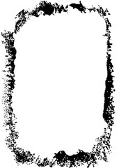 Abstract Decorative Black & White Photo Frame. Type Text Inside, Use as Overlay or for Layer / Clipping Mask