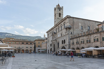 Obraz premium Italia Marche Ascoli Piceno Piazza del Popolo
