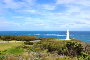 Fototapeta na wymiar Lighthouse at Cape Otway - Great Ocean Road - Australia