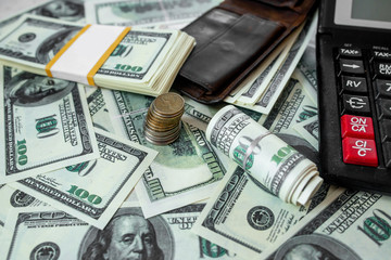 Fototapeta premium 100 dollar notes