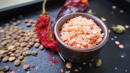 Obraz na płótnie Canvas red lentil