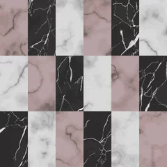 Zelfklevend Fotobehang Marble Brick Seamless Pattern. Vector Luxury Background © kronalux