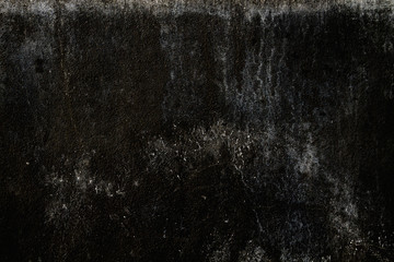 Black grungy wall background or texture