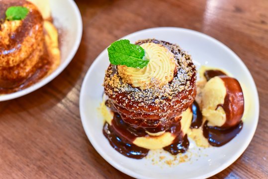 Nutella Chocolate Souffle Pancakes