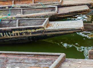 Name of Thai traditional boat stop beside port