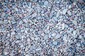 background with dry rounded pebbles