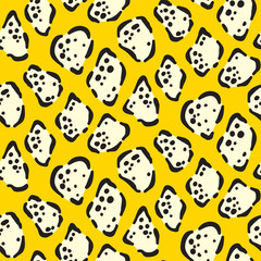 Jaguar print. Seamless big cat cowhide texture.