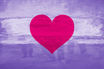 Purple Heart Love Tone Icon Texture Art Background Pattern Design Graphic