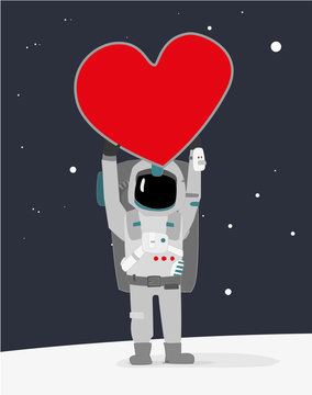 Astronaut With Big Heart 