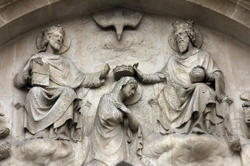 Obraz premium The Coronation of the Blessed Virgin Mary, Saint-Bernard de la Chapelle Church, Paris