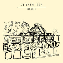 Chichen Itza Mexico postcard
