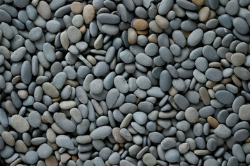 Abstract background texture sea stones, top view