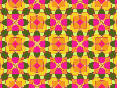 Luxury background with decorative geometric ornament. Retro creative design. geometric pattern in floral style. Simple fashion fabric print. © arinee