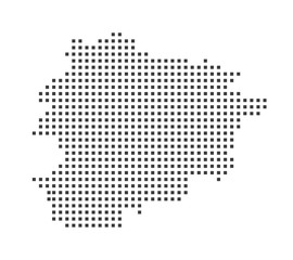 Fototapeta premium Andorra pixel map.