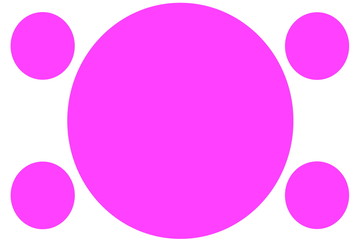 Circular Colored Banners - Pink Circles. Can be used for Illustration purpose, background, website, businesses, presentations, Product Promotions etc. Empty Circles for Text, Data Placement.